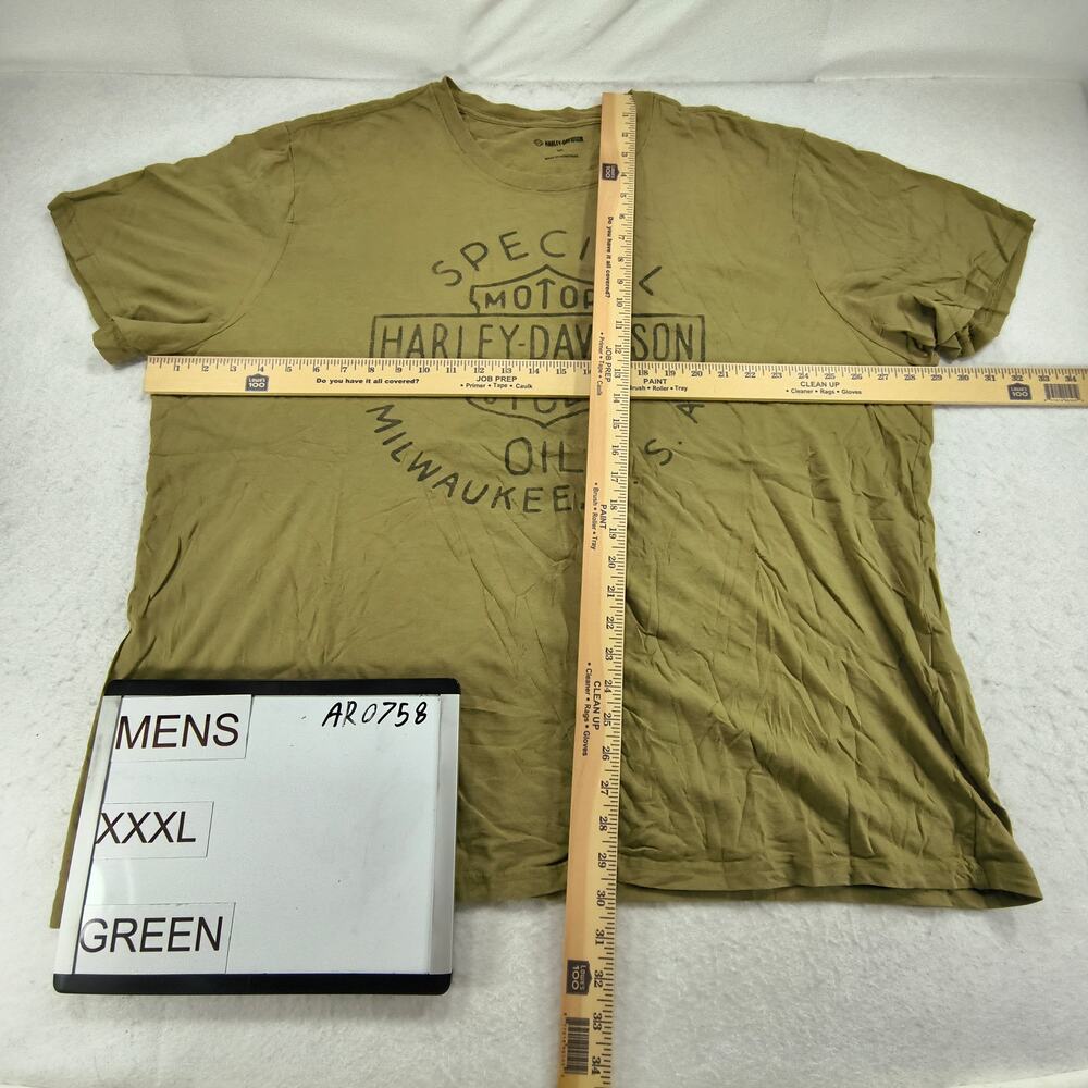 Harley Davidson Special Casual Short Sleeve Graphic Shirt Mens Size 3XL Green - Picture 5 of 9